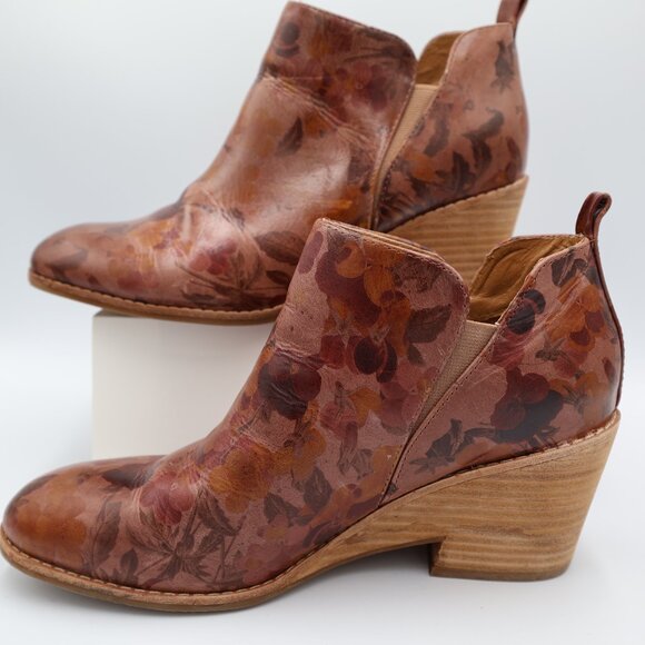 Sofft Sacora Leather Ankle Boots Booties Blush Floral Women’s Size 9.5 M Autumn - Picture 2 of 10